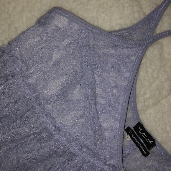 Lace Cropped Tank Top - Picture 3 of 4
